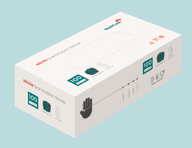 Medicube Nitrile Examination Gloves Box